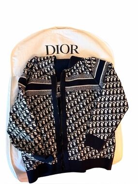 Dior Navy Reversible Zip